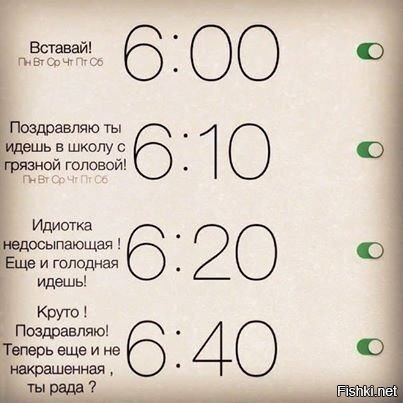 Женский будильник
