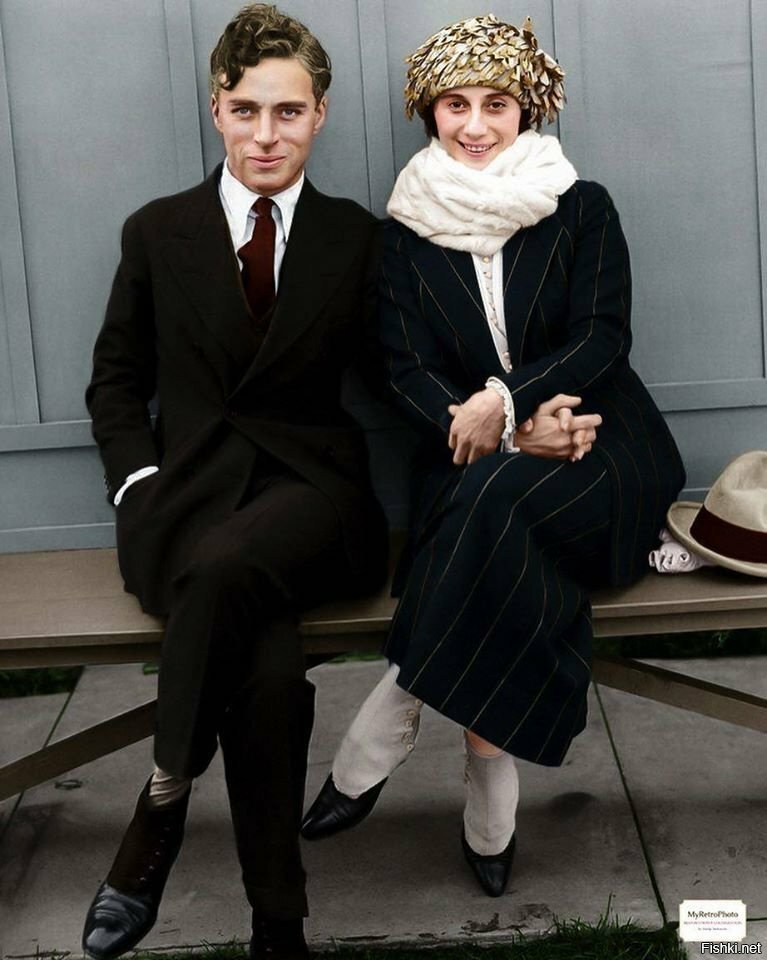 Чарли Чаплин и Анна Павлова 1922 год