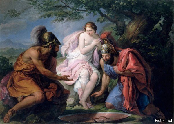 Тесей и Пирифой , бросающие жребий на женитьбу на Елену 