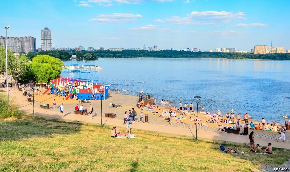 Строгинская пойма (Москва) до и после глобального потепления