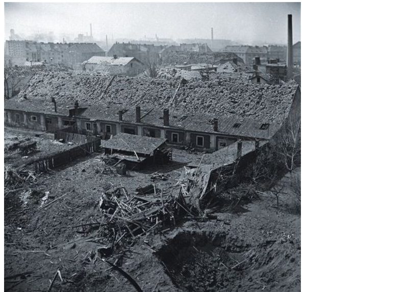 14 февраля 1945 года американские ВВС разбомбили Прагу