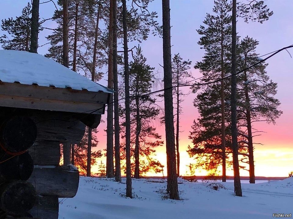 На озере Нюк, Карелия