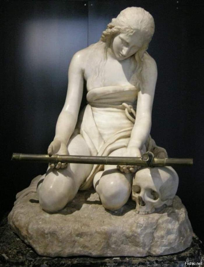 "The Penitent Magdalene" is a marble sculpture, made by the Venetian sculptor...