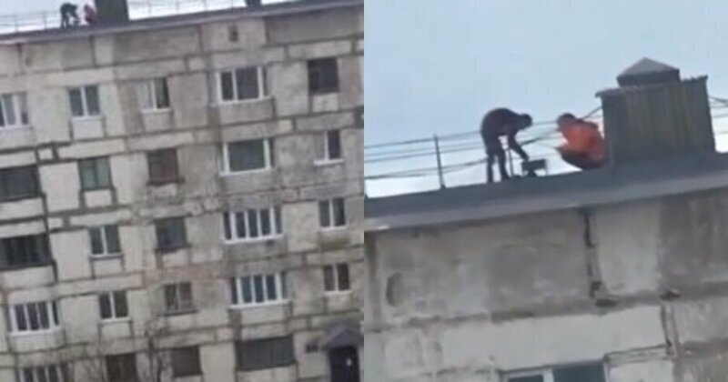 Двое жителей Сахалина не вытерпели самоизоляции и пожарили шашлыки на крыше многоэтажки