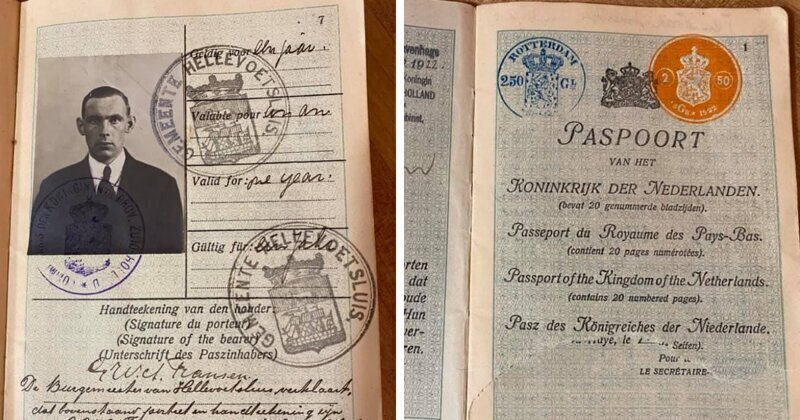 Как выглядел европейский паспорт 100 лет назад?