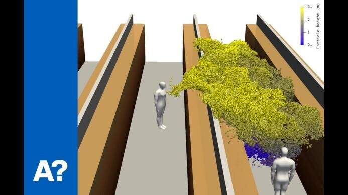 Ученые создав 3D-модель распространения вируса в закрытом помещении