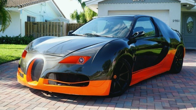 Реплика Bugatti Veyron, созданная на основе Honda Civic 1993 года