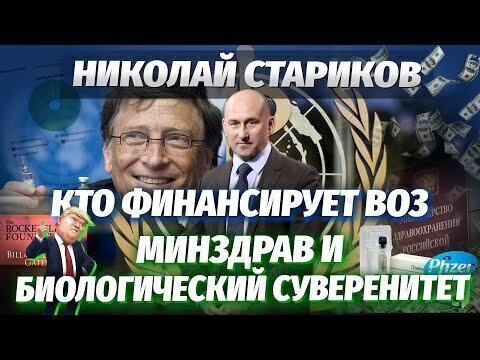 Николай Стариков: кто финансирует ВОЗ, Минздрав и биологический суверенитет