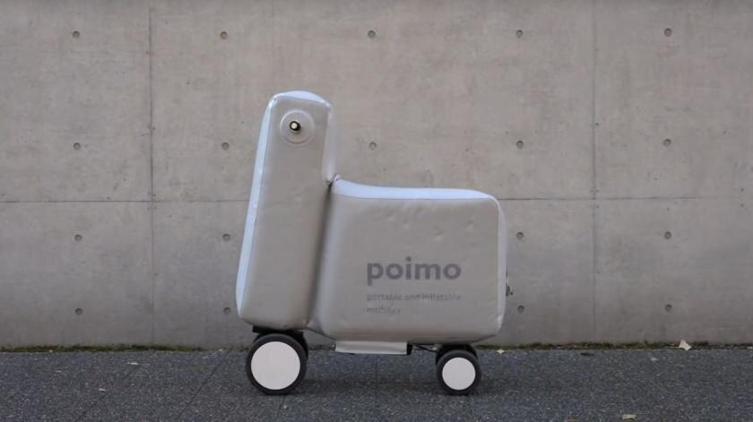 Непотопляемый надувной электросамокат из рюкзака: новое слово в японском дизайне