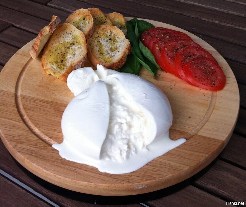 Сыр Буррата, очень вкусный