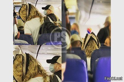Неизвестная пассажирка самолета использовала трусы в качестве маски и возмути...