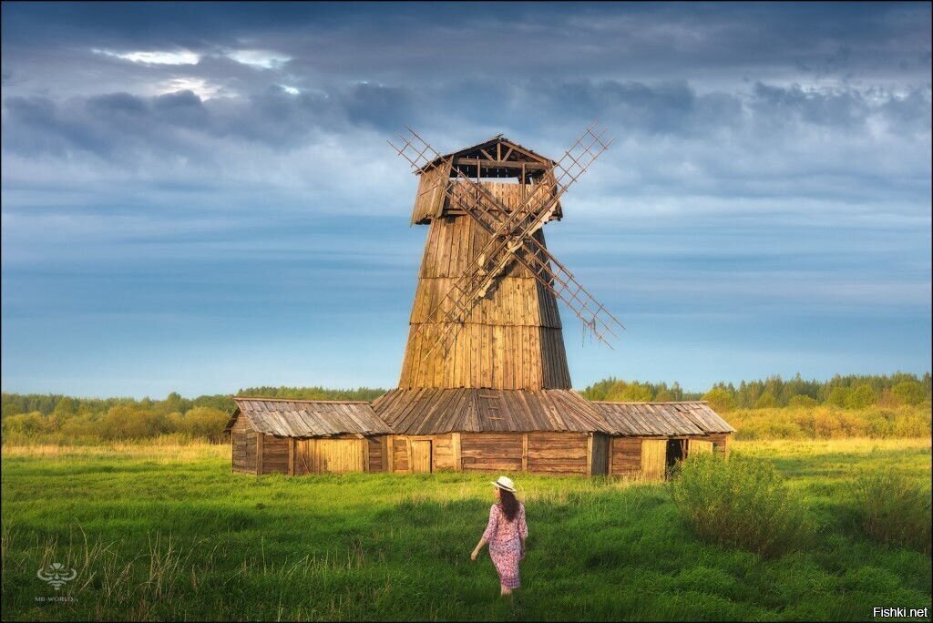 Летний закат в деревне