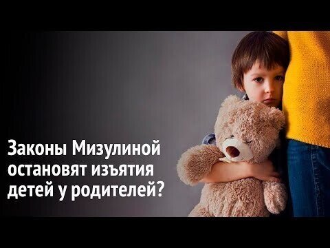 Остановят ли изъятия детей у родителей законы Мизулиной?