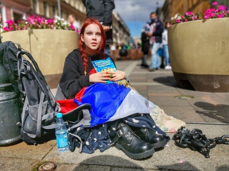 «АгитРоссия» провалилась с акцией протеста в центре Санкт-Петербурга