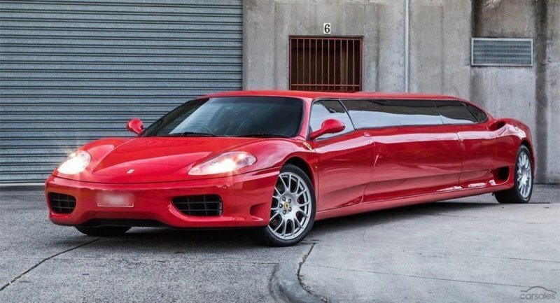 Сумасшедший лимузин Ferrari 360 Modena выставлен на продажу в Австралии