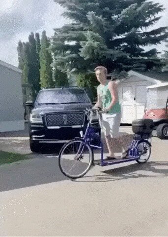 - Я пешком