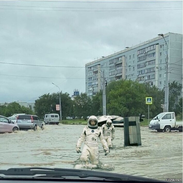 В Благовещенске идут дожди