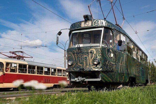 Необычный трамвай в Екатеринбурге