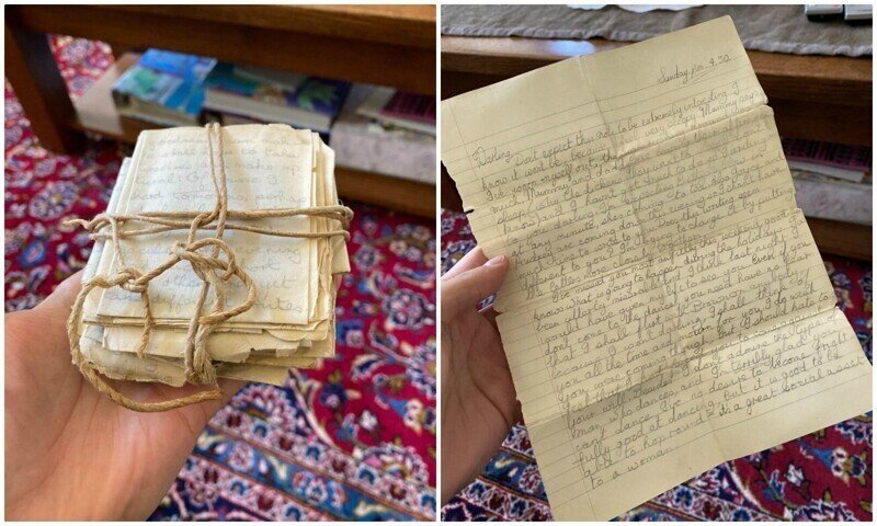 Хозяйка дома обнаружила в стене тайник с любовными письмами из 50-х