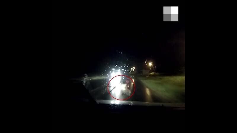 Гибель пешехода, присевшего на дорогу в Нижней Салде, попала на видео