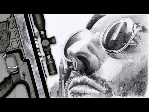 Леон (Жан Рено) | Рисунок карандашом