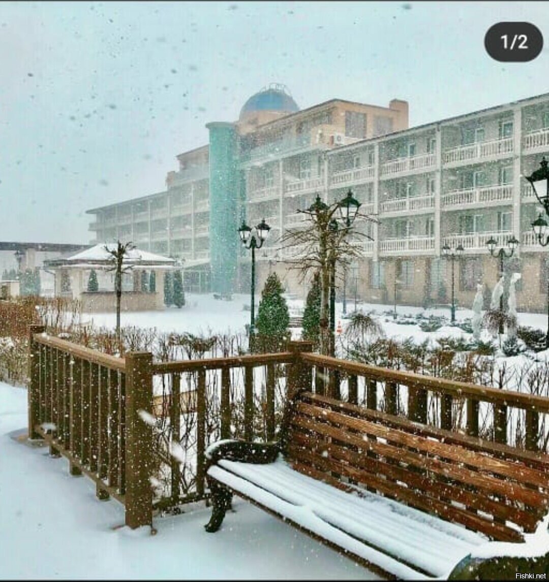 Евпаторию засыпало 