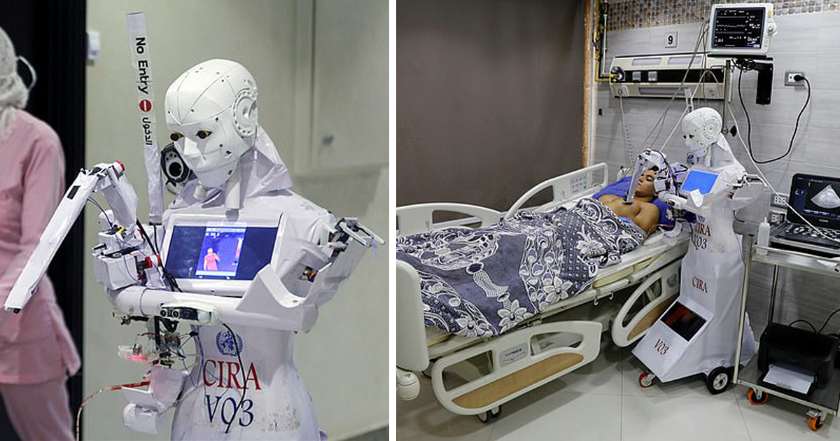 В египетской больнице тесты на коронавирус делает медсестра-робот