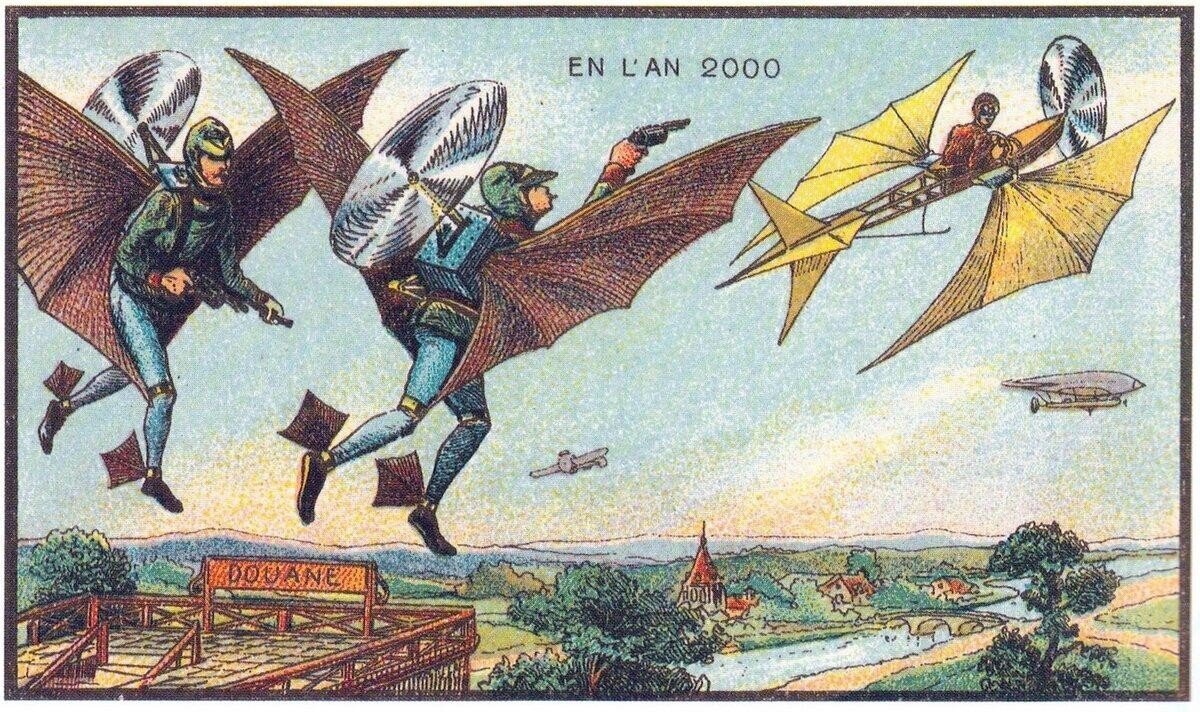 В 1899 году выпустили открытки о том, как мы будем жить в 2000-х и сегодня их нельзя смотреть без смеха