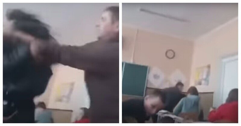 Учитель силой выволок зарвавшуюся школьницу из класса
