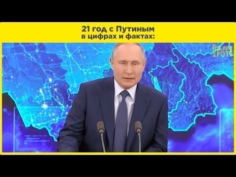 21 год с Путиным в цифрах и фактах