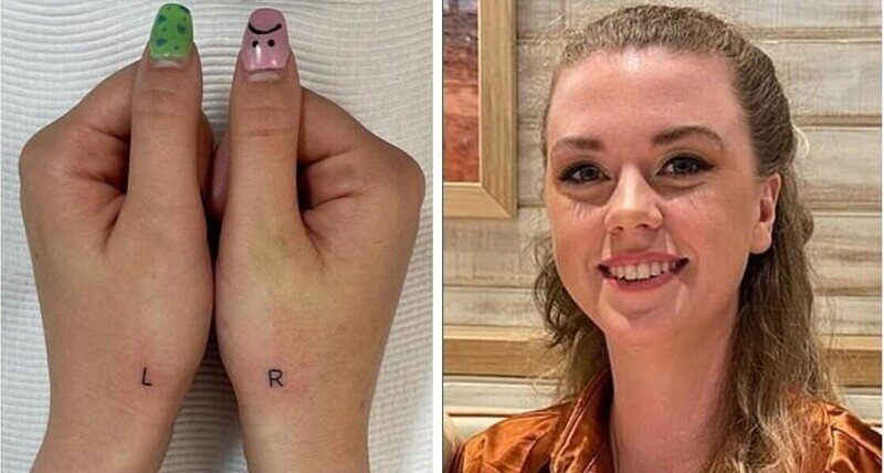 Девушка, постоянно путавшая право и лево, сделала на&nbsp;руках татуировки с подсказками 