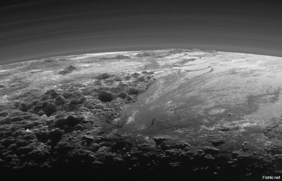 Фото Плутона с  автоматической межпланетной станции  «Новые горизонты»