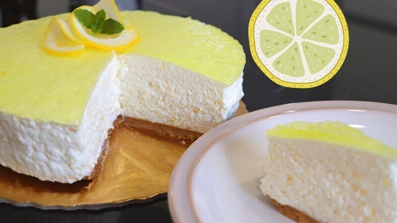 Невесомый муссовый торт без выпечки // Торт лимонный мусс