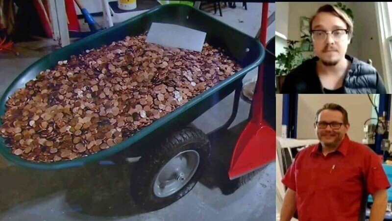Работник уволился и получил от начальника 230 кг грязных монет вместо зарплаты