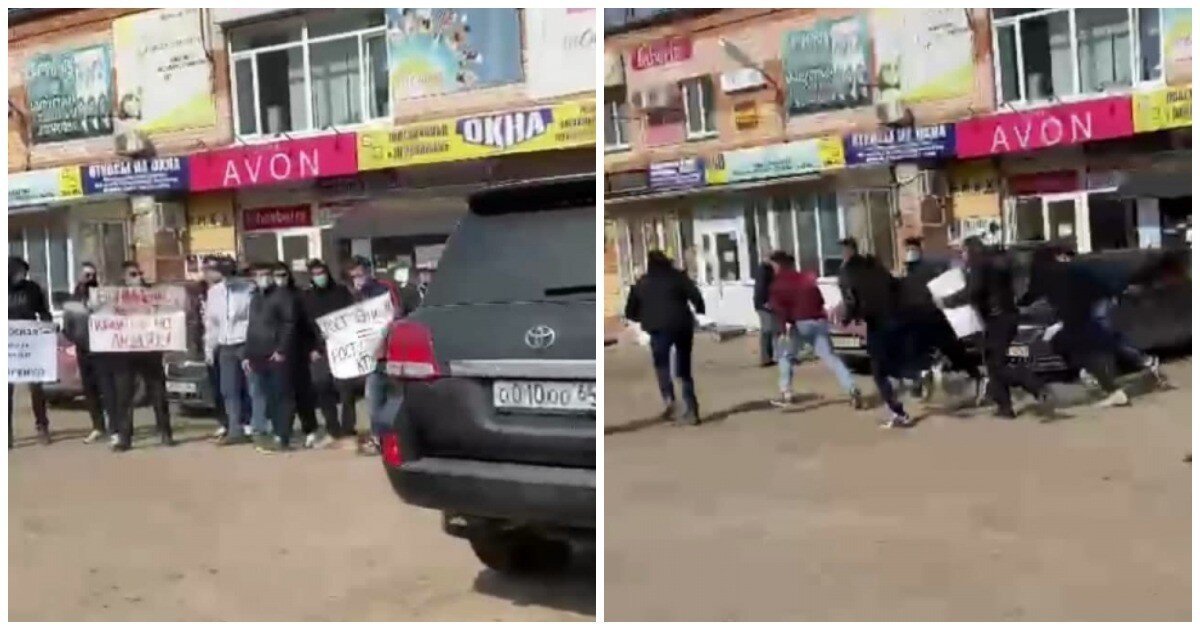Протестующих против повышения тарифов ЖКХ разогнали пиротехнической гранатой в Саратове