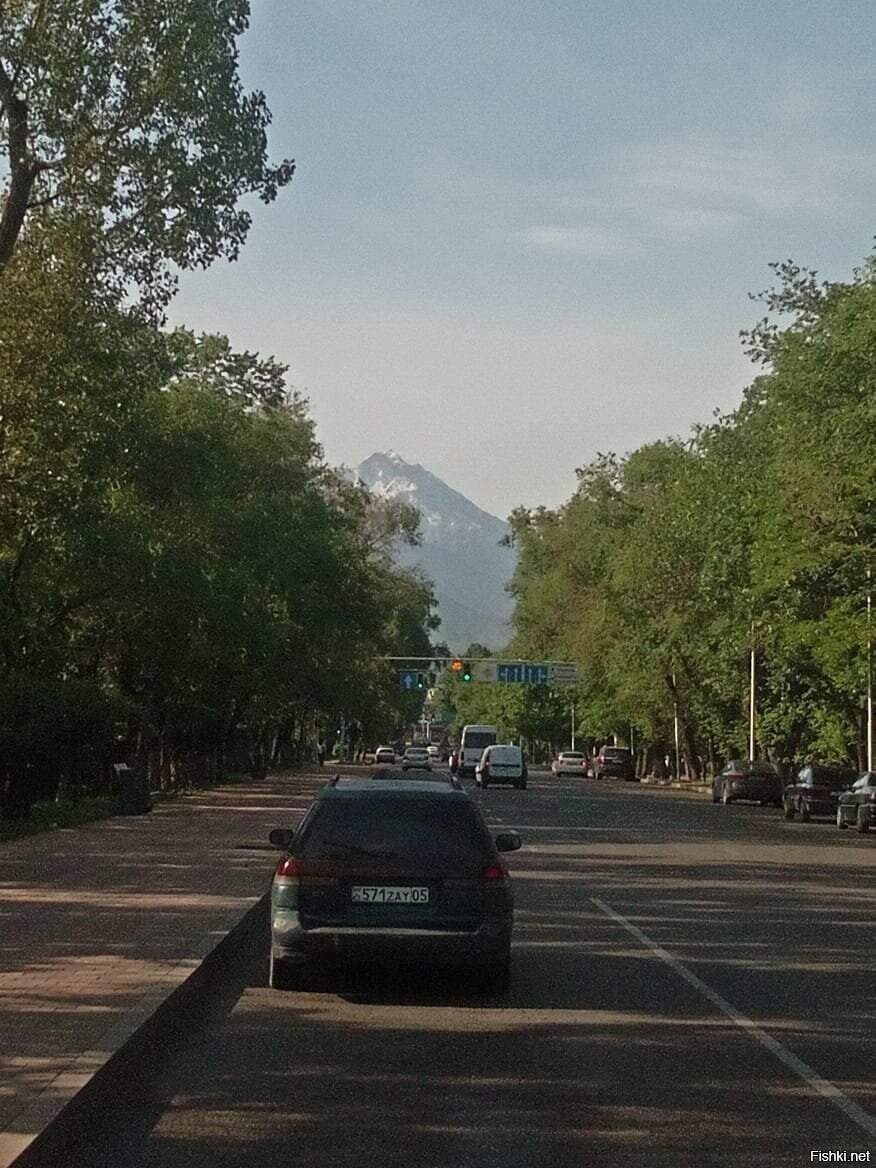 Вид на горы с Алматы