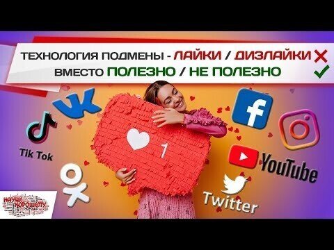 Технология подмены: «Лайки / Дизлайки» вместо «Полезно / Не полезно»