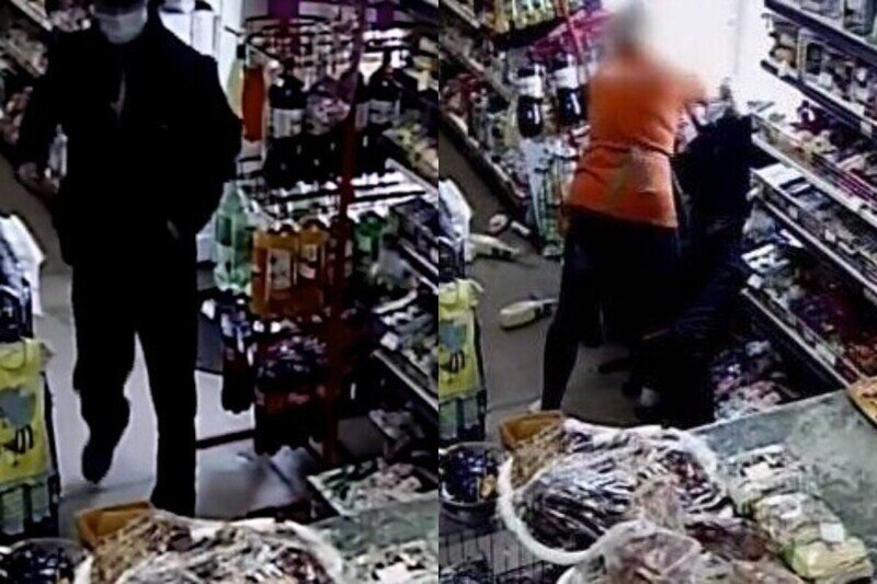 Продавец магазина в Кузбассе голыми руками скрутила напавшего на нее вора с ножом