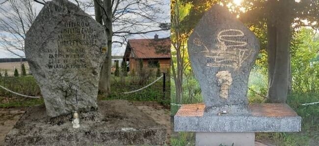 Следствие политики «государственного вандализма»: в Польше осквернили памятник погибшим военнопленны