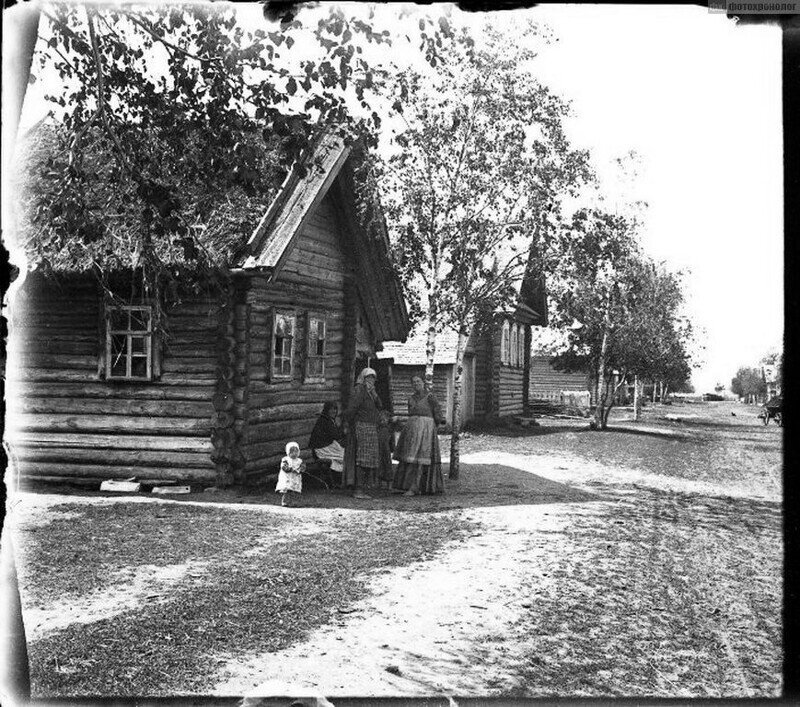 Образцовые домики и жизнь в новгородской деревне в 1913 году