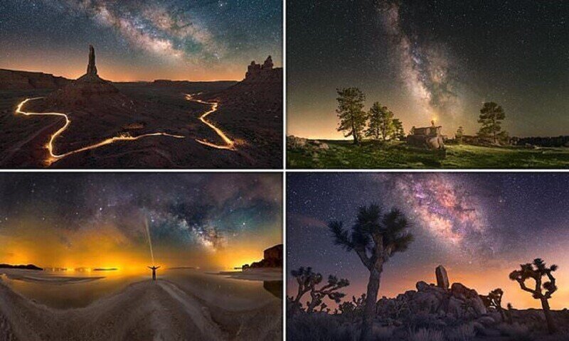 Необычайные фотографии ночного неба от Ирана до Калифорнии
