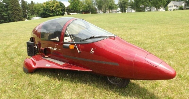 Pulse Autocycle 1986 — это мотоцикл в форме самолета