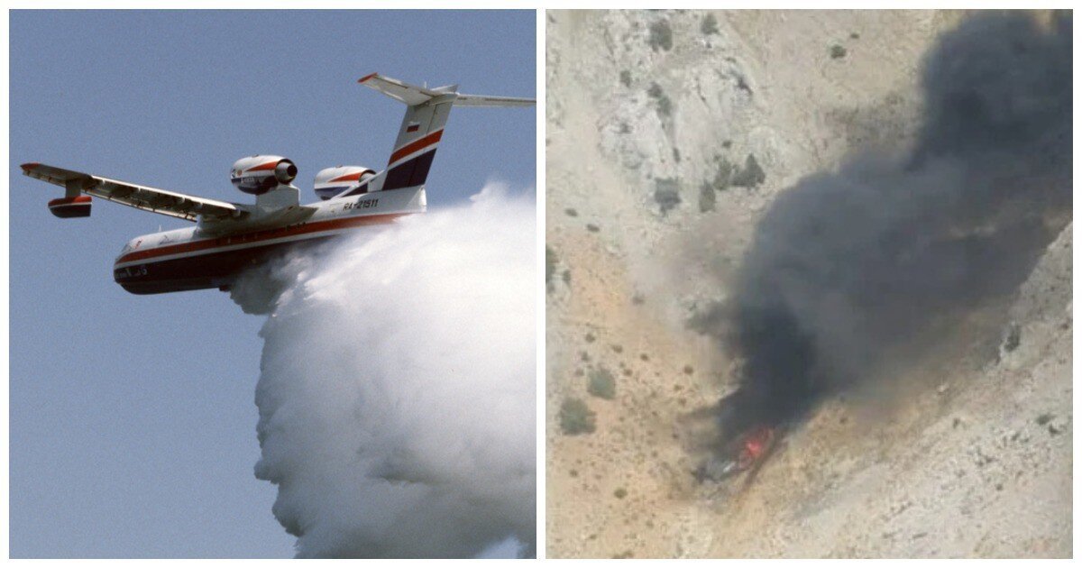 В Турции разбился российский пожарный самолет Бе-200