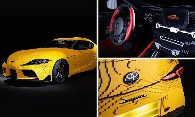 Дизайнеры Lego построили Toyota GR Supra в натуральную величину, и на ней даже можно ездить