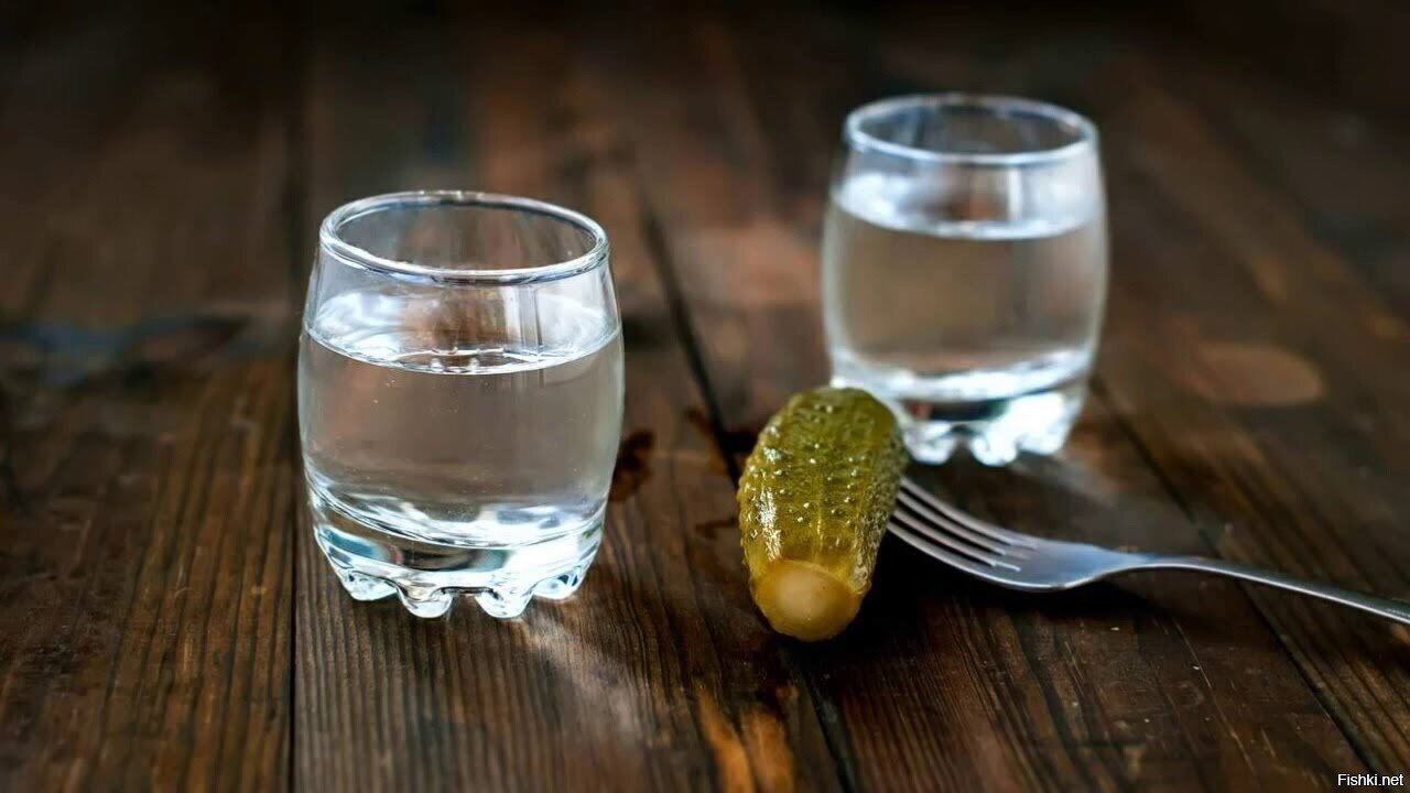 ...и огурчик.