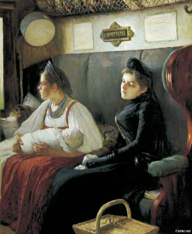 Картина: «К родным» (1891 г