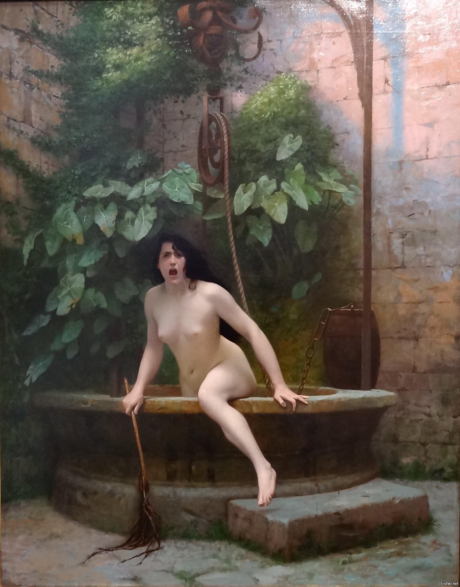 "Истина, выбирающаяся из колодца", Жан-Леон Жером, 1896 год