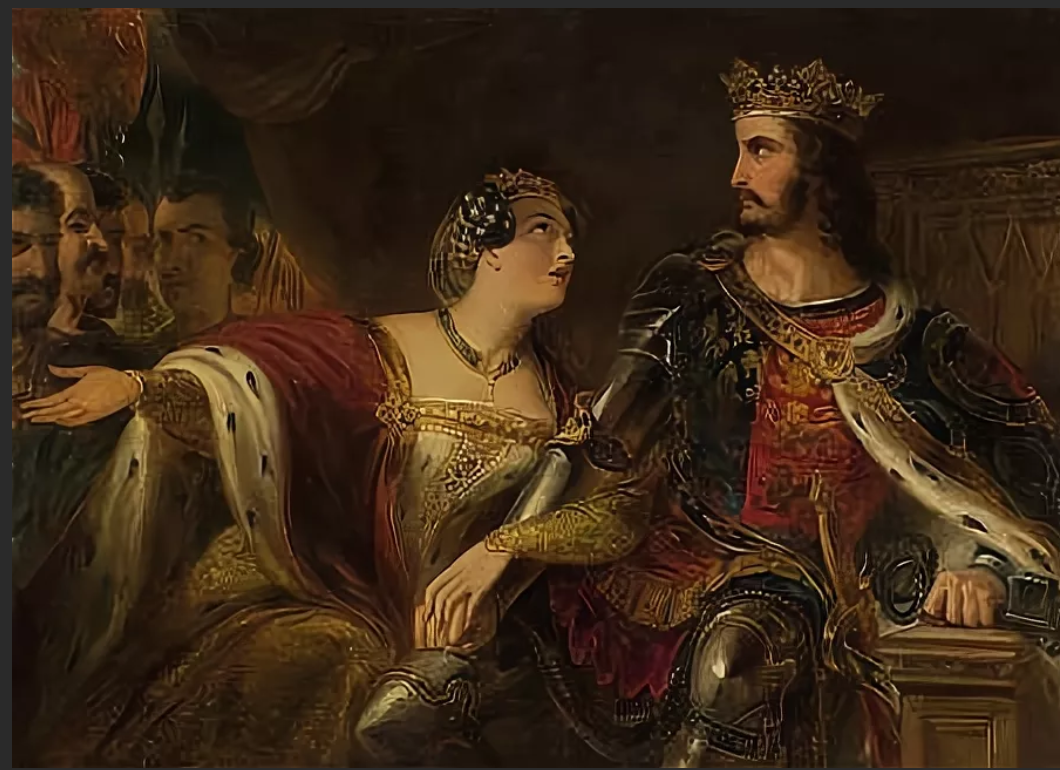 О чем же на этой картине королева Филиппа так страстно умоляет своего мужа Эдуарда III