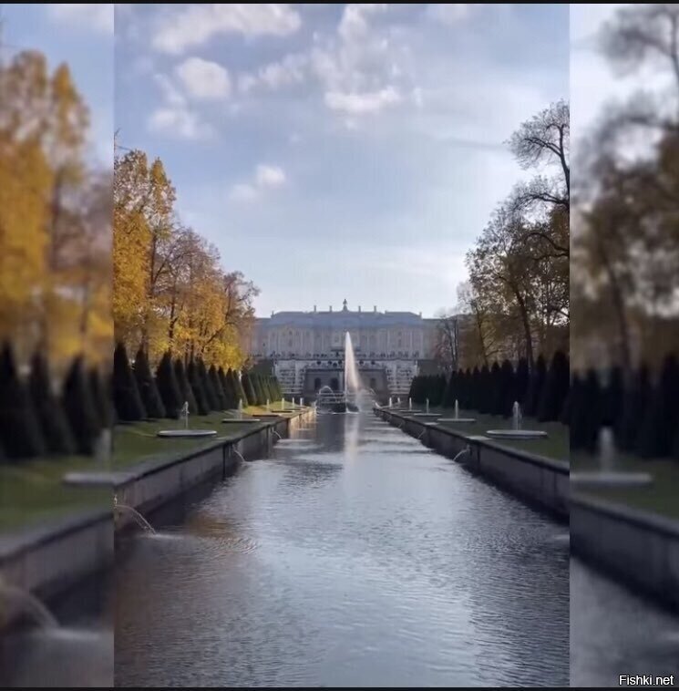 сезон фонтанов в Петергофе закрыт