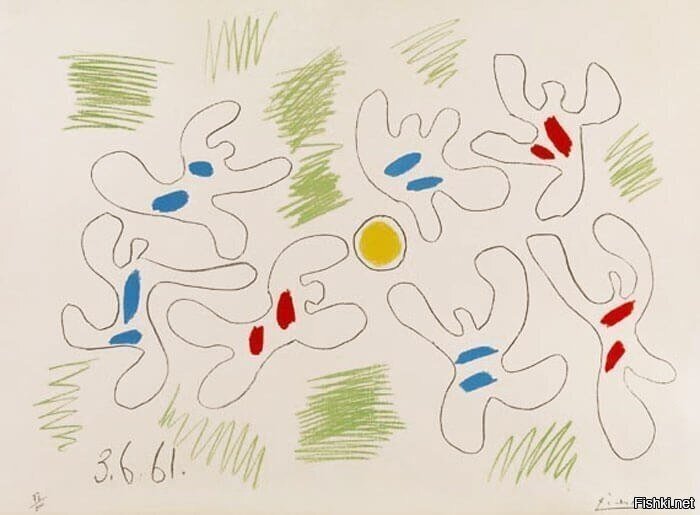 Пабло Пикассо, "Футбол", 1961 г